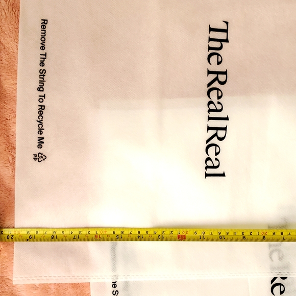 Large size Lot 30 The realreal dustbag white drawstring organizer travel… - Picture 4 of 7